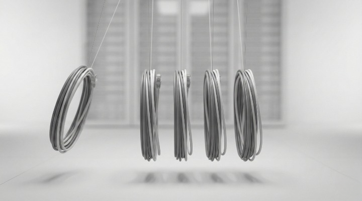 Server abstract closeup